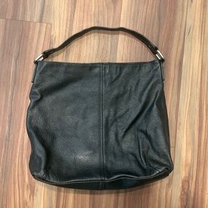 KOOBA Soft Pebbled Black Leather Hobo